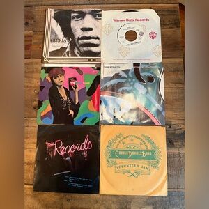 Vintage 45 record lot.